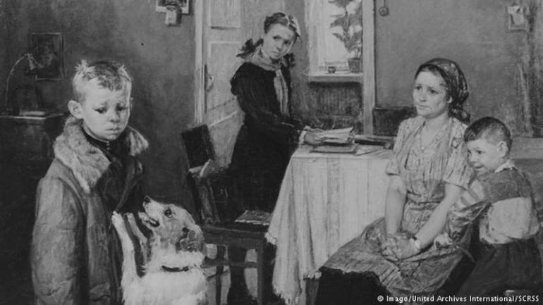 Картината на Фьодор Решетников "Опять двойка", снимка: Дойче веле