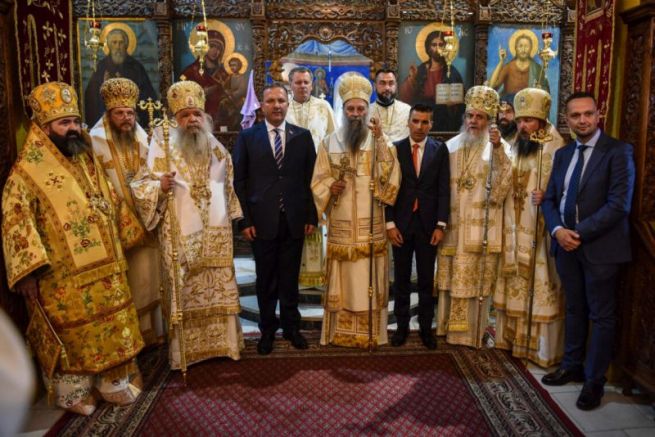 Сръбският патриарх Порфирий и Охридският архиепископ Стефан съслужиха на 28