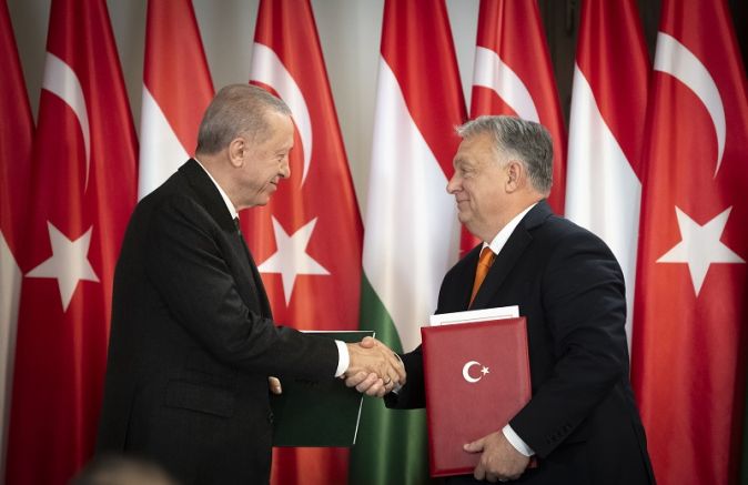 Турският президент Реджеп Тайип Ердоган който беше на официално посещение