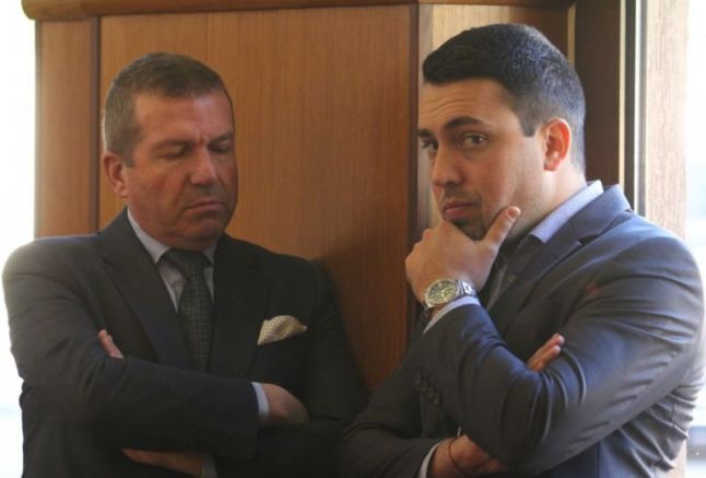 Евгени Кусев и адвокат Менко Менков, снимка: БГНЕС