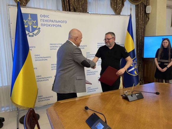 Иван Гешев и Андрий Костин в Украйна. Снимка: БГНЕС