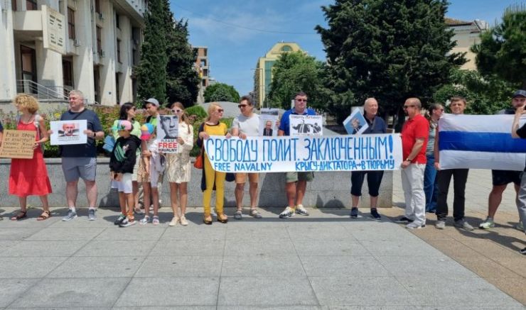 Протести в защита на Алексей Навални се проведоха в София
