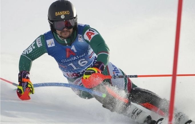 Българският скиор Алберт Попов направи завърши 11 и в слалома в