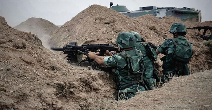 Министерството на отбраната на Азербайджан съобщи в събота за интензивен