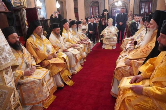 Вселенският патриарх Вартоломей с български и украински висши духовници