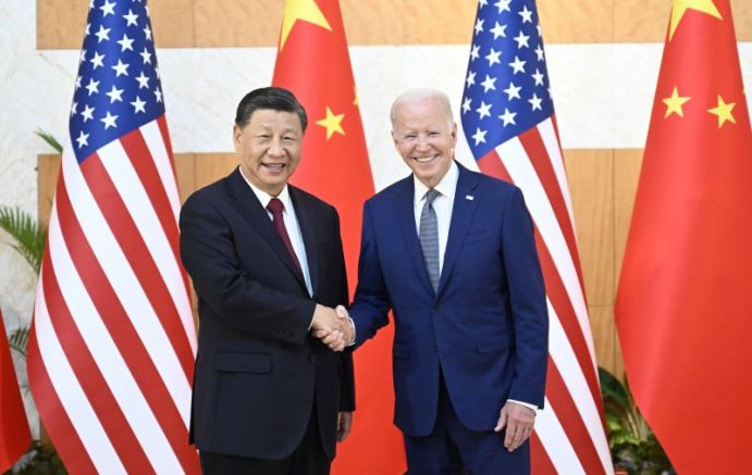 Президентът на САЩ Джо Байдън и китайският му колега Си