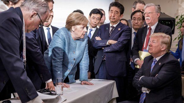 Доналд Тръмп на срещата на Г-7, архив