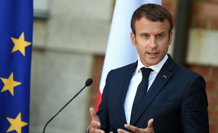 Френският президент Еманюел Макрон заяви в интервю че западните сухопътни