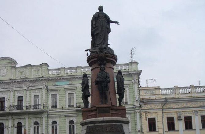 Паметникът на Екатерина II в Одеса