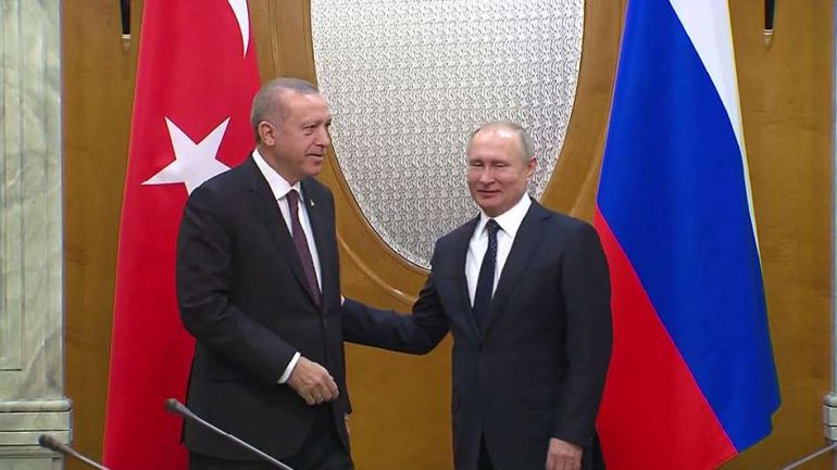 Президентът на Турция Ердоган пристигна в Сочи за разговори с