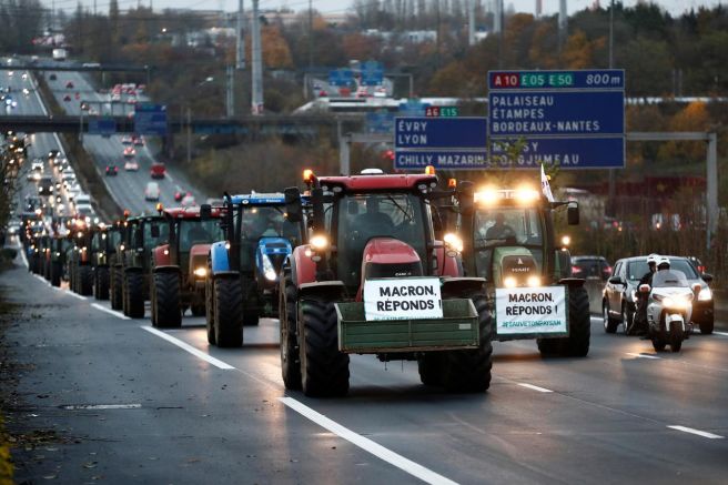 Водещите профсъюзи на земеделските производители във Франция призоваха да се