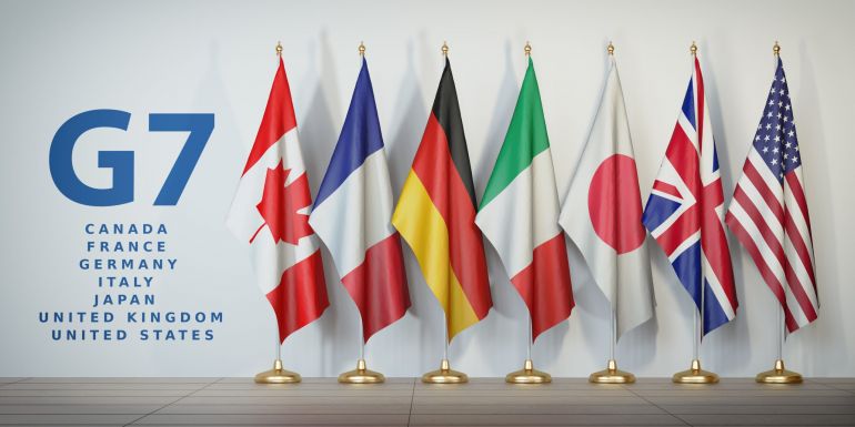 Външните министри на страните от Г-7 излязоха днес с декларация,
