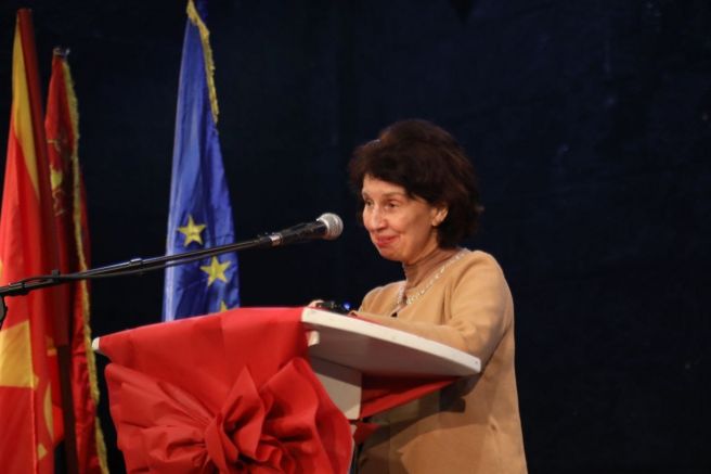 Македонският президент Гордана Силяновска Давкова е гост на спектакъла на Софийската
