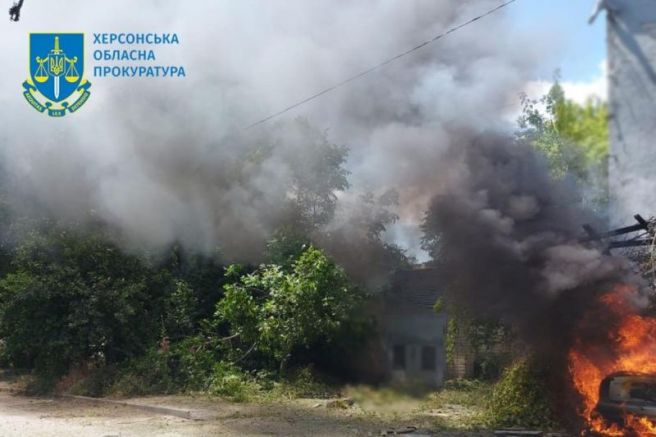 Руските окупатори атакуваха транспортно предприятие в Херсон съобщава се за