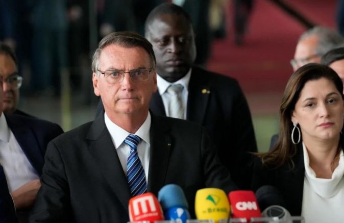 Действащият бразилски президент в оставка Жаир Болсонаро, който не призна