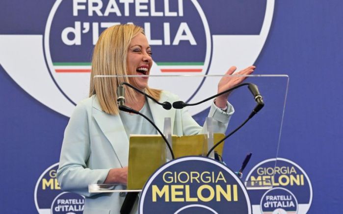 Лидерът на крайната десница в Италия Джорджия Мелони заяви днес