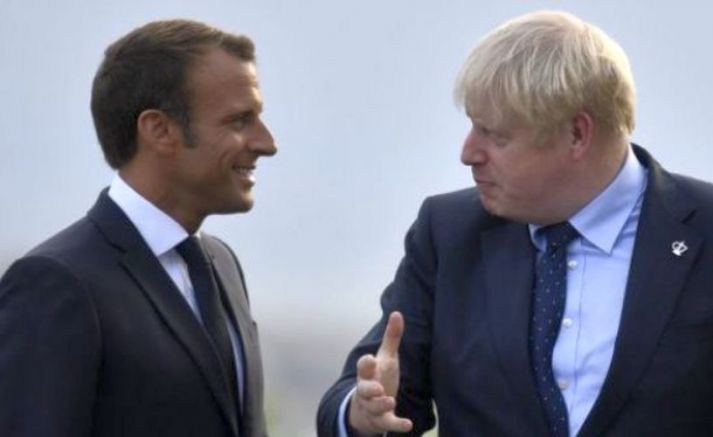 Британският министър председател Борис Джонсън предупреди днес френския президент Еманюел Макрон