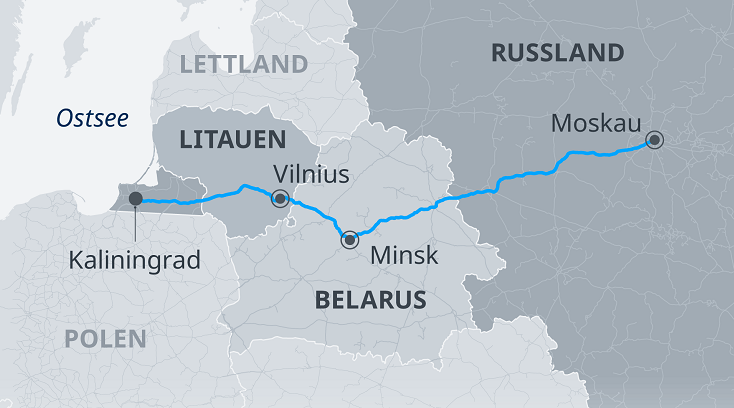Европейският съюз заяви че Литва е длъжна да разреши преминаването