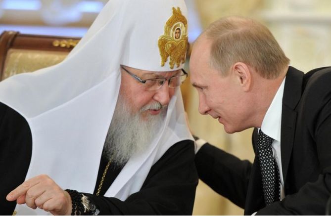 Патриарх Кирил и Владимир Путин