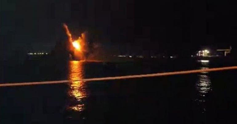 Руският патрулен кораб Сергей Котов е бил унищожен в Крим,