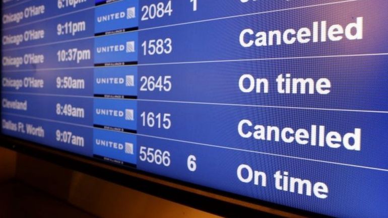 Международното летище във Франкфурт обяви че ще отмени или пренасочи