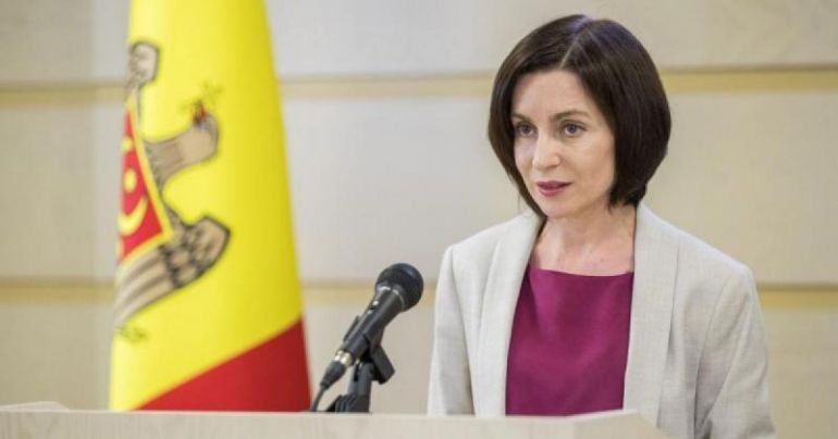 Президентът на Молдова Мая Санду информира, че днес е обнародвала