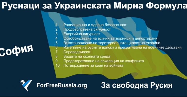 Митинги в подкрепа на украинската Формула за мир ще се