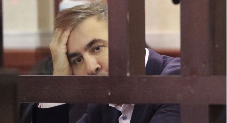 Бившият президент на Грузия Михаил Саакашвили който е осъден на