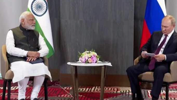 Индийският министър председател Нарендра Моди заяви пред руския президент Владимир
