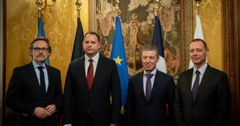 Представители на Русия Украйна Германия и Франция излязоха с обща