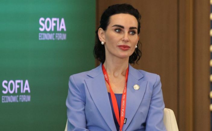 Украйнският посланик в България Олеся Илашчук която участва в Софийския