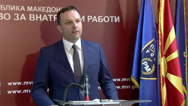 Министърът на вътрешните работи на РС Македония Оливер Спасовски определи