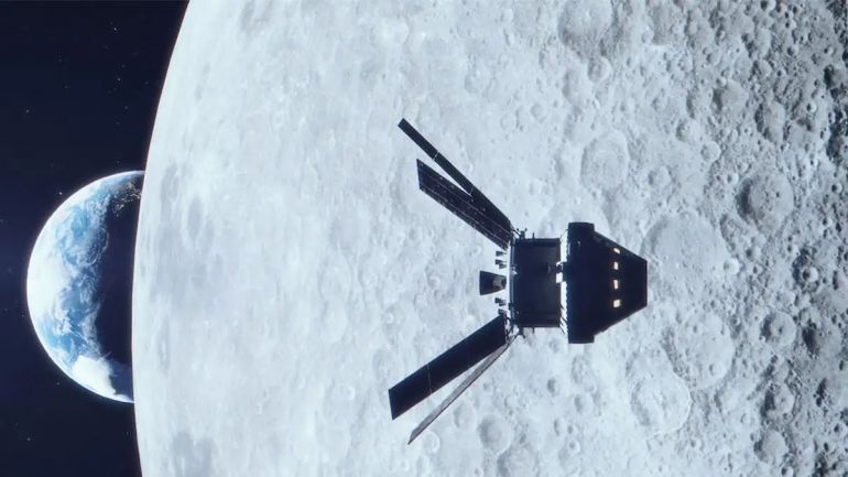 Космическият кораб Орион достигна Луната Капсулата премина на едва 130
