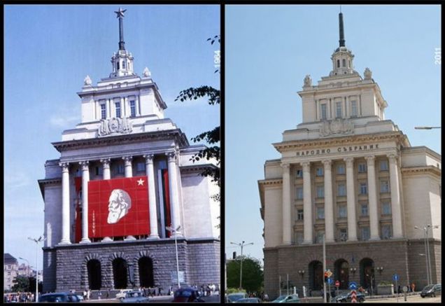 Партийният дом се прероди в сграда на парламента, но запази комунистическите символи