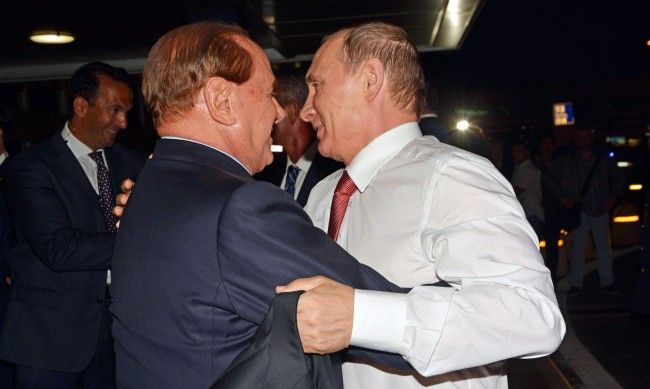 Силвио Берлускони и Владимир Путин. Снимка: БГНЕС
