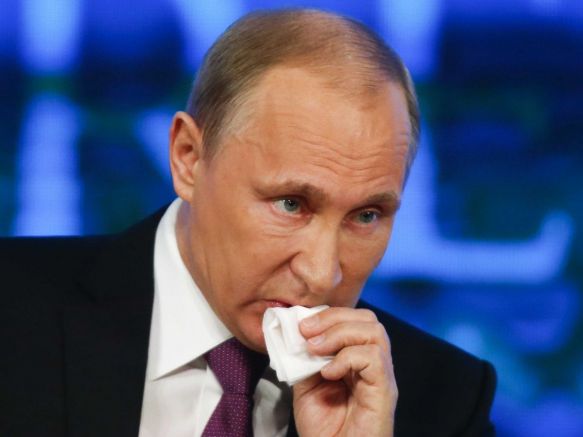 Путин  има пристъпи на кашлица и постоянно гадене пише британският