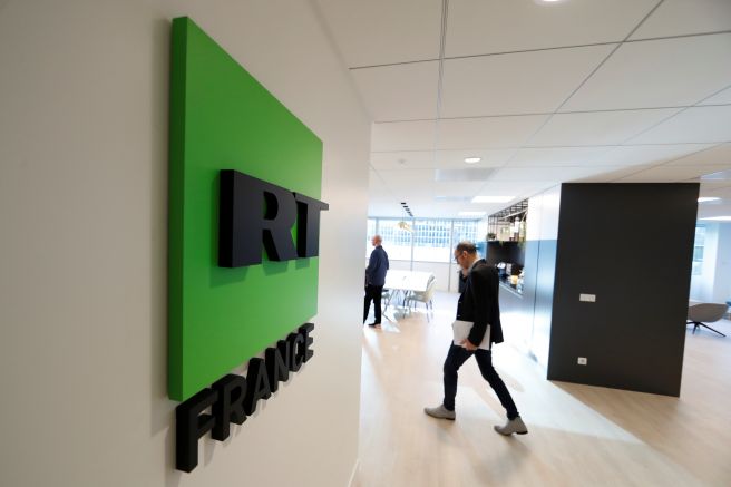 Кремълската медия Russia Today France обяви банкрут и бе поставена