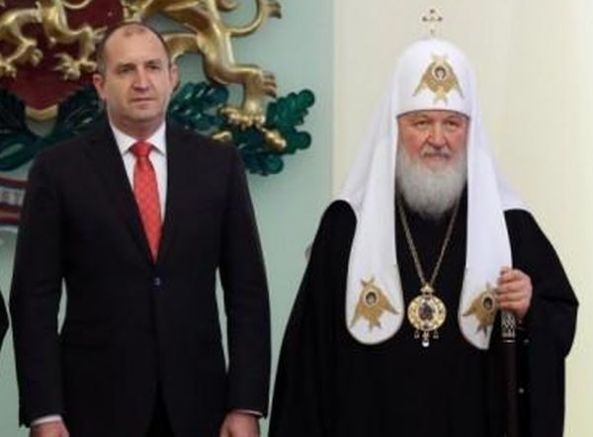 Румен Радев и патриарх Кирил