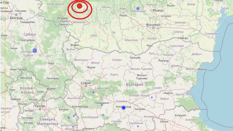 Земетресение в Румъния бе усетено и в България Трусът с магнитуд