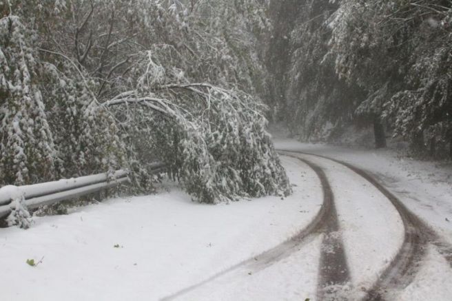 Сняг вали по проходите Превала“, Пампорово“ и Рожен“ в област