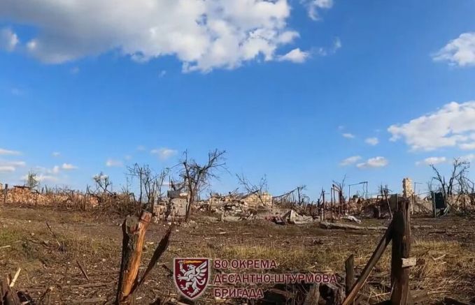 Деокупираните села Клищиивка и Андриивка при Бахмут в Донецка област