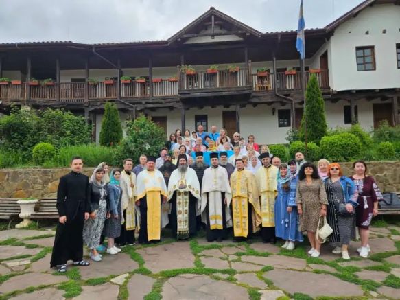 Поклонническа група от Православната църква на Украйна, на връщане от