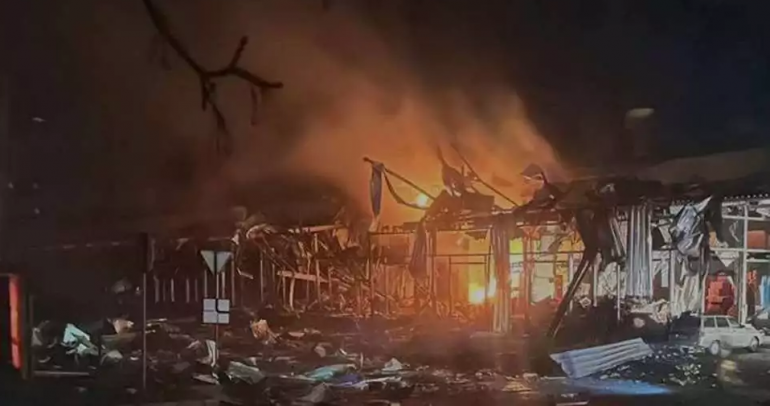 Украинският град Херсон беше ударен от масиран обстрел на руските