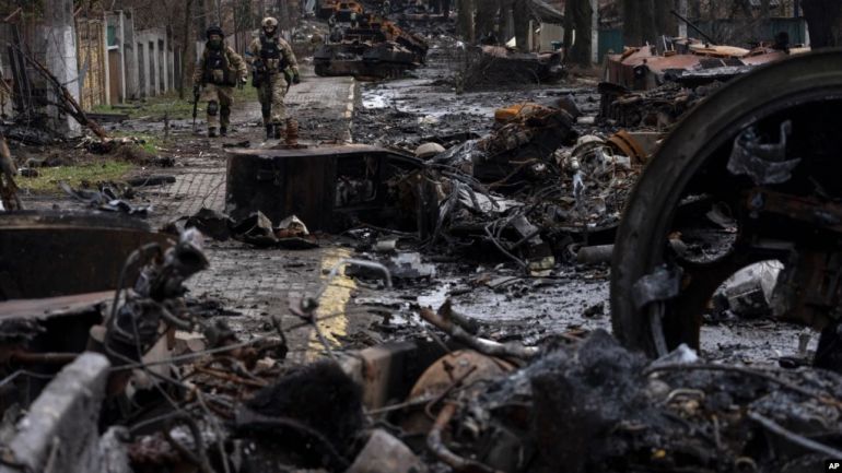 Клането извършено от руските войници при придвижването им към Киев