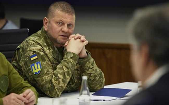 Главнокомандващият въоръжените сили на Украйна ген Валерий Залужни е провел