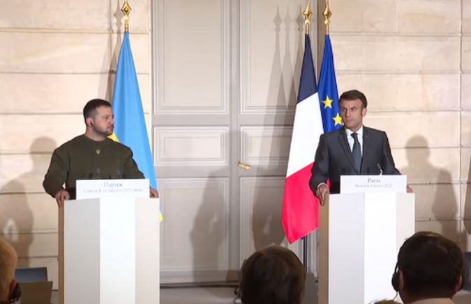 Украинският президент Володимир Зеленски отхвърли призива на френския президент Еманюел