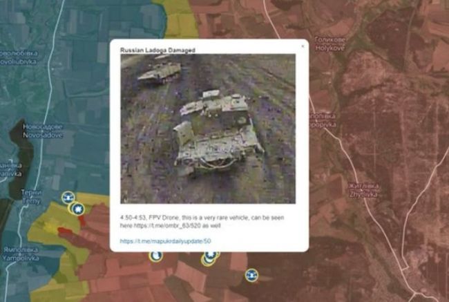 Въоръжените сили на Украйна ВСУ са унищожили с дрон камикадзе