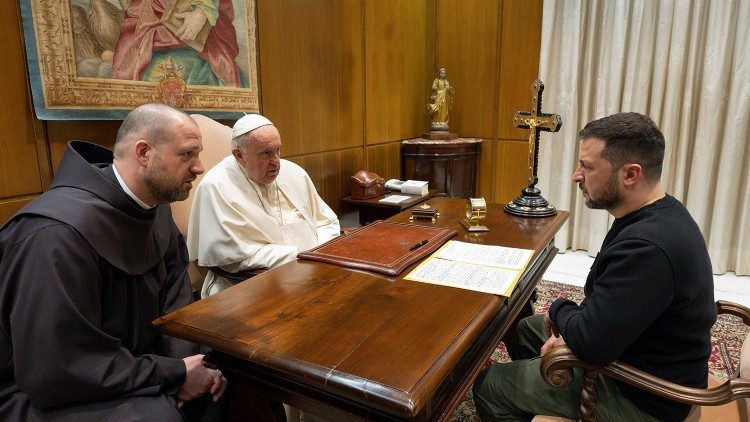 Папа Франциск и Володимир Зеленски, източник: Vatikan news, архив