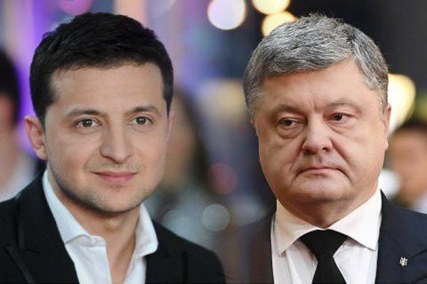 Владимир Зеленски и Петро Порошенко
