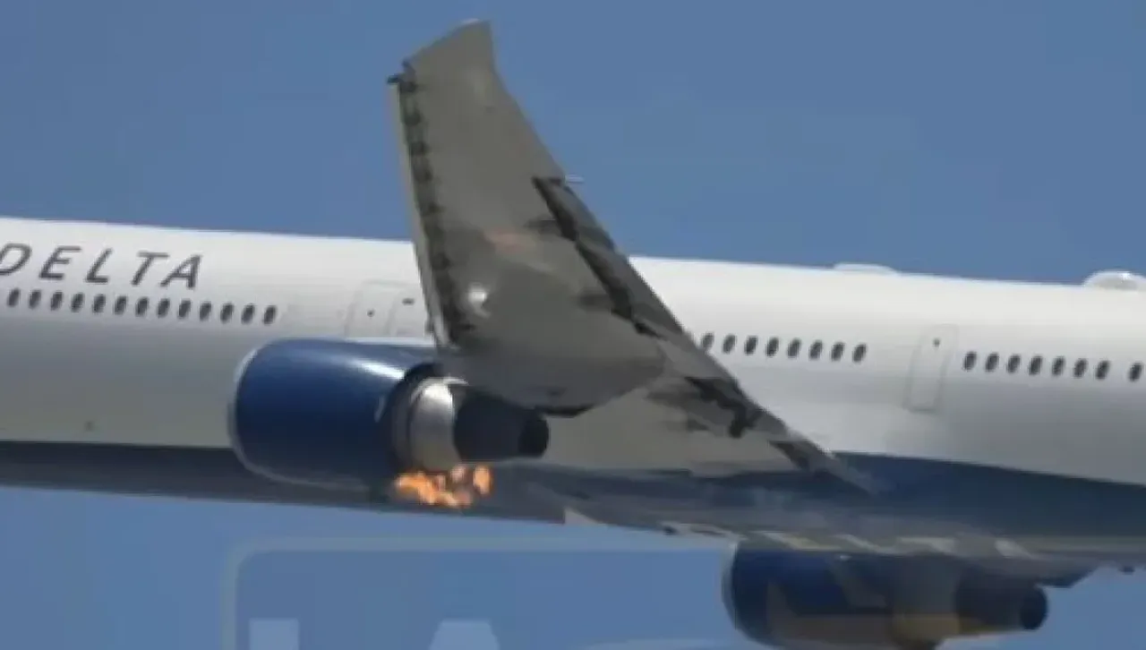 Възпламени се самолет, излитащ от Лос Анджелис